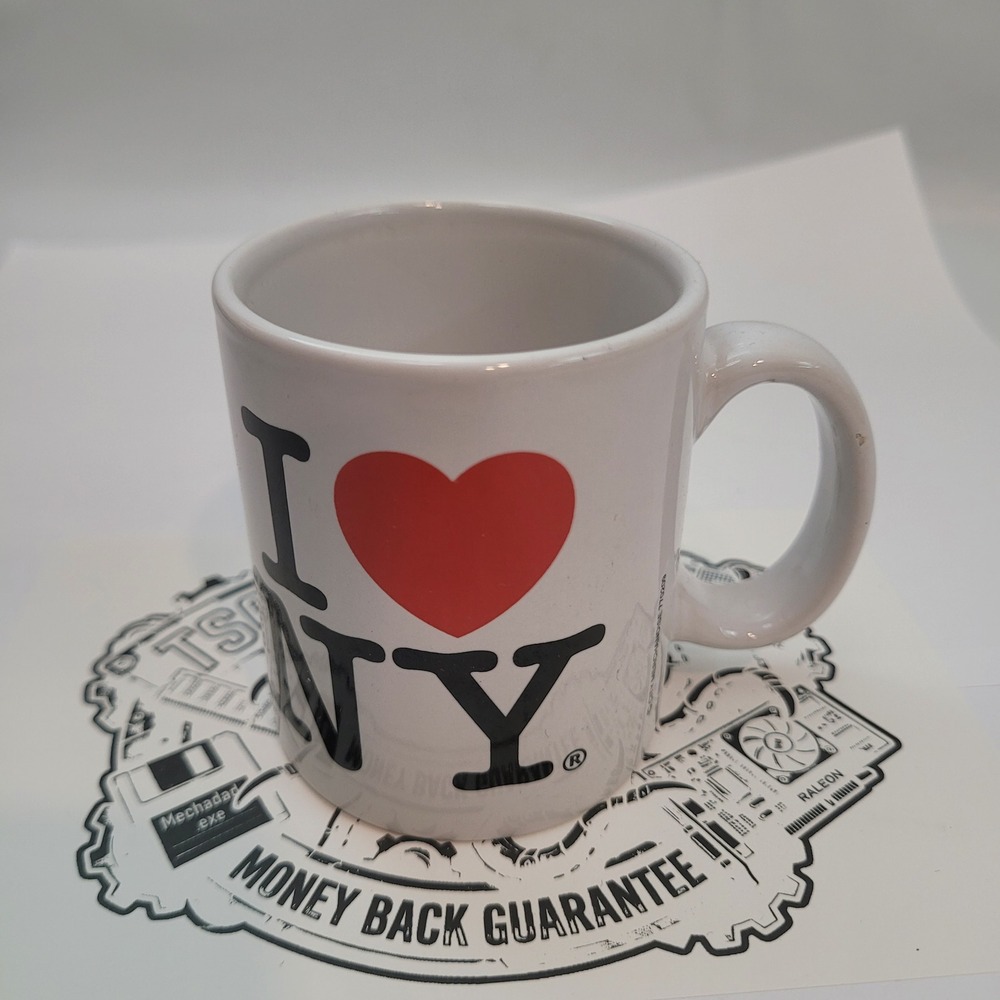 City Merchandise I Love NY Coffee Mini-Mug White Souvenir Ceramic 770209